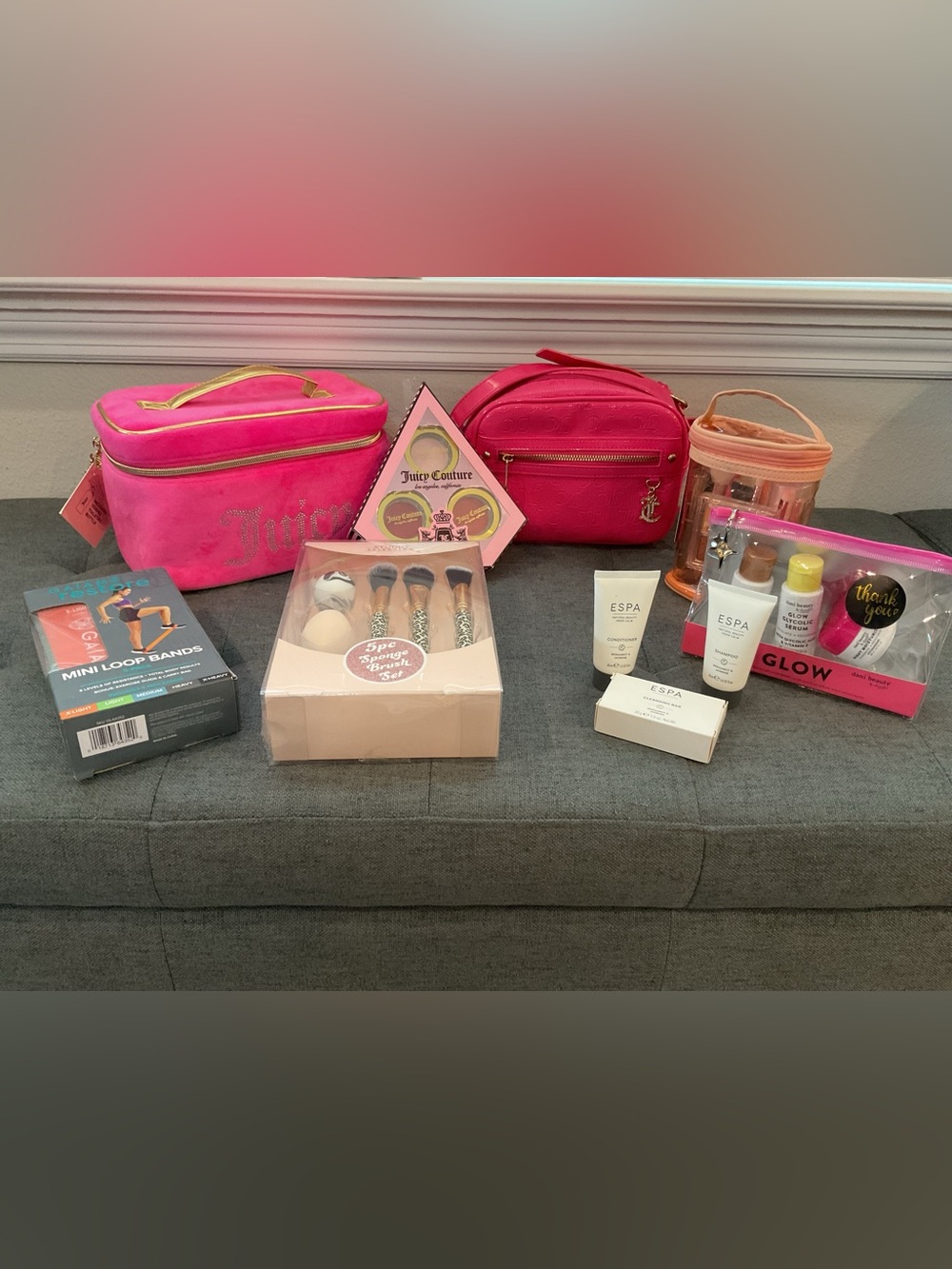 Ultimate Travel Beauty Bundle-Juicy Couture, ESPA, Profusion, Dani, Gaiam (NWT)